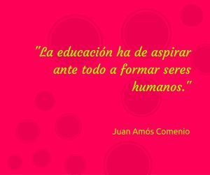 Frase de comenio