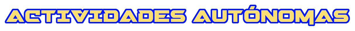 Actividades Autónomas